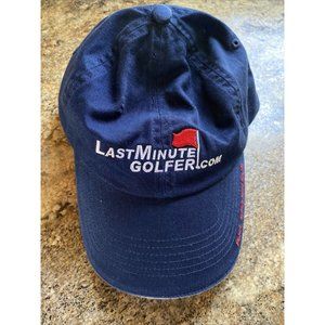 Last Minute Golfer Headgear Blue Trucker Hat Ball Cap Adjustable
